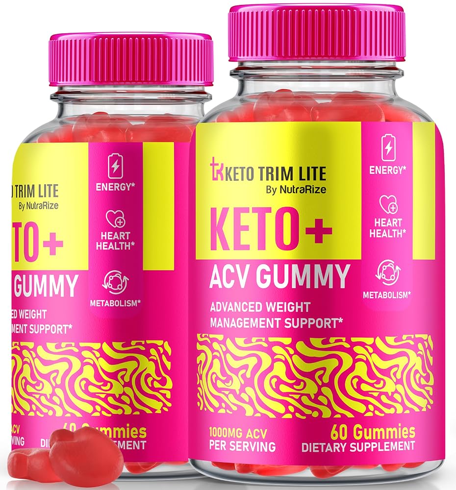 NutraRize Keto Lite Trim ACV Gummies - 120 Gummies (2 Pack)