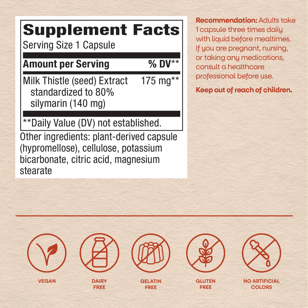 Nature's Way Thisilyn Milk Thistle Extract 175 mg - 100 Capsules - image 6