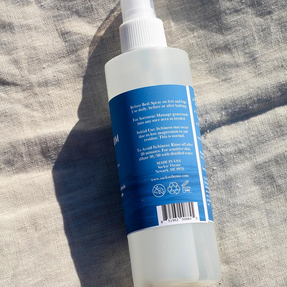 Sacksy Thyme Magnesium Oil Spray for Muscle Relaxation - 8oz - image 5