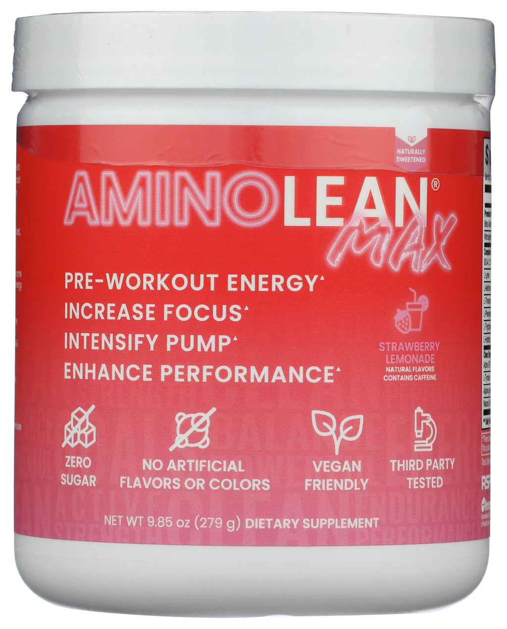RSP Nutrition AminoLean MAX Natural Pre-Workout Powder - 25 Servings - image 4