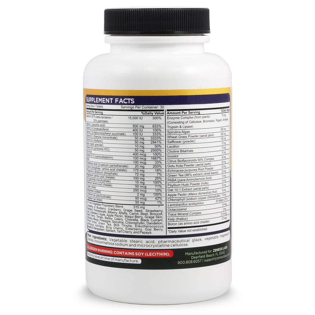 Zenesis Labs Essentials Natural Multivitamin - 90 Tablets - image 3