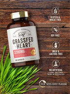 Carlyle Grass Fed Beef Heart Supplement - 200 Capsules - image 4