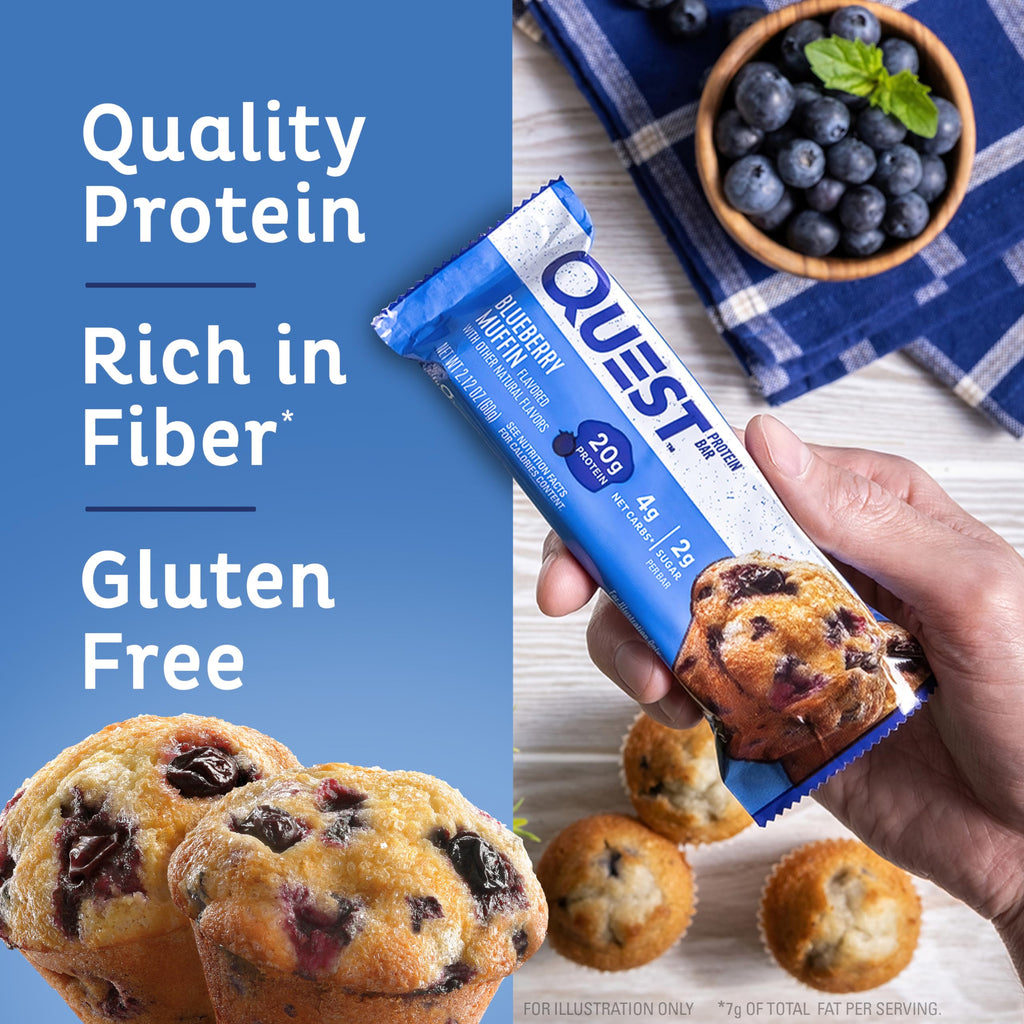 Quest Nutrition Blueberry Muffin Protein Bar - 4 Count - image 6