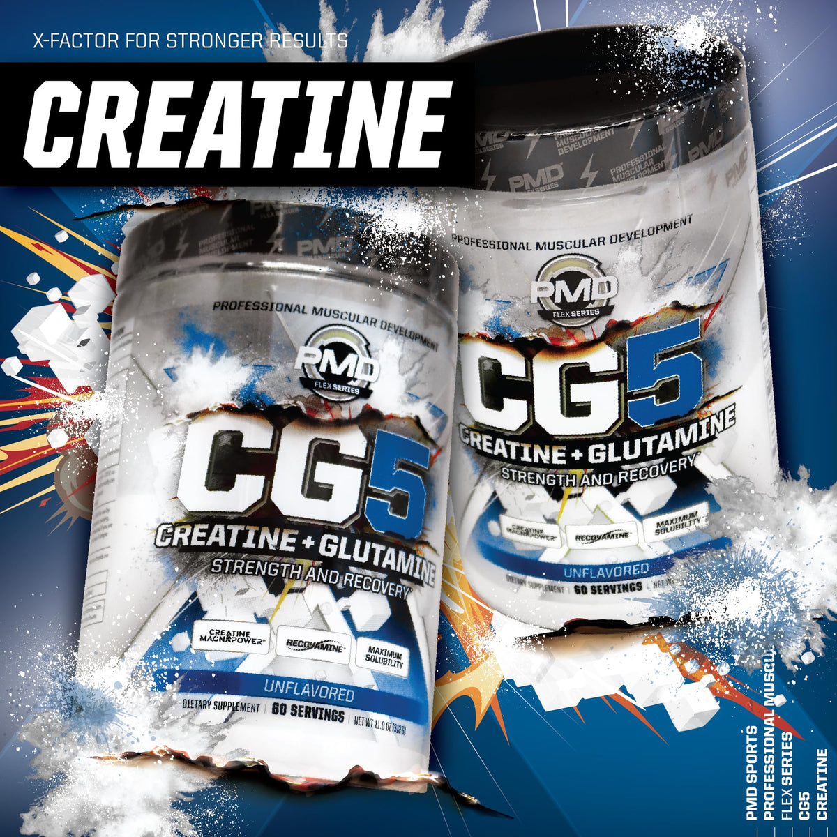 PMD Sports CG5 Creatine & L-Glutamine Powder - 60 Servings - image 7