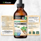 BIO KRAUTER Yohimbe Tincture - Organic Yohimbe Bark Liquid Extract