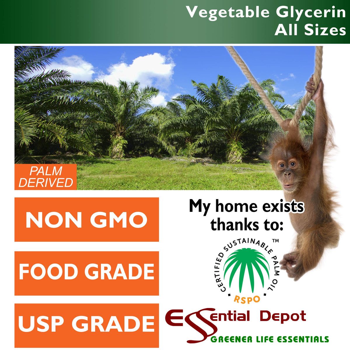Essential Depot Vegetable Glycerin USP Pharmaceutical Grade - 1 Pint - image 2