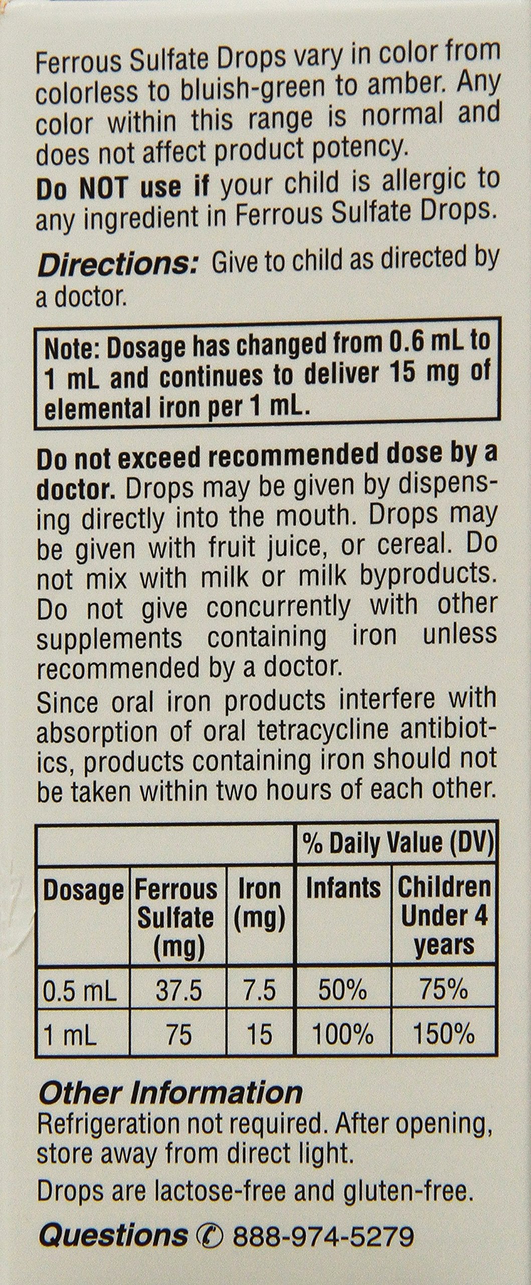 FER-IN-SOL Ferrous Sulfate Iron 15mg/ml Drops - Pack of 3 - image 2