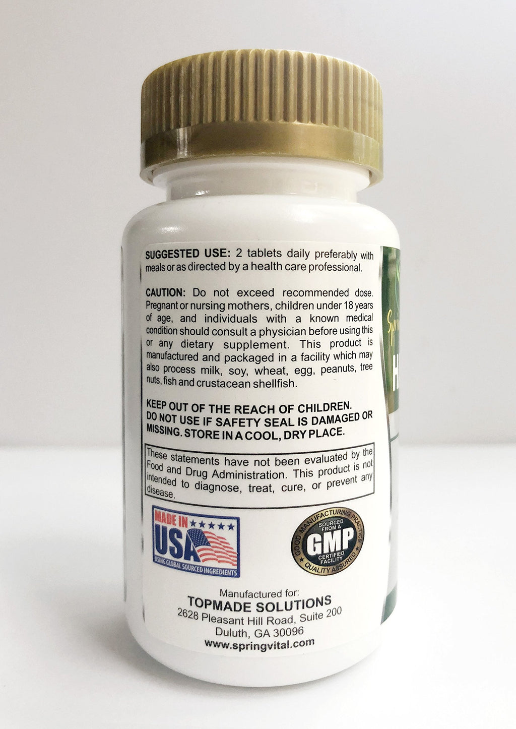 SPRING VITAL Hair Skin Nails - 60 Tablets - image 3