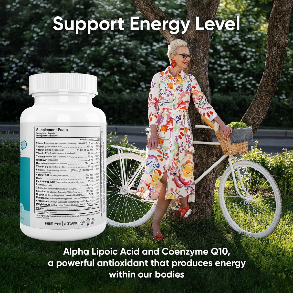 Nutri-Supreme Active 50 Plus Multivitamin with CoQ10 - 120 Capsules - image 4