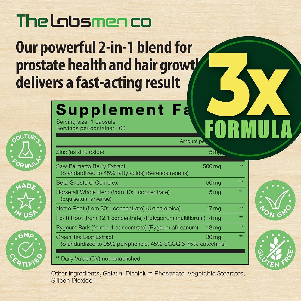 THELABSMENCO Saw Palmetto Prostate Health Supplement - 60 Capsules - image 6