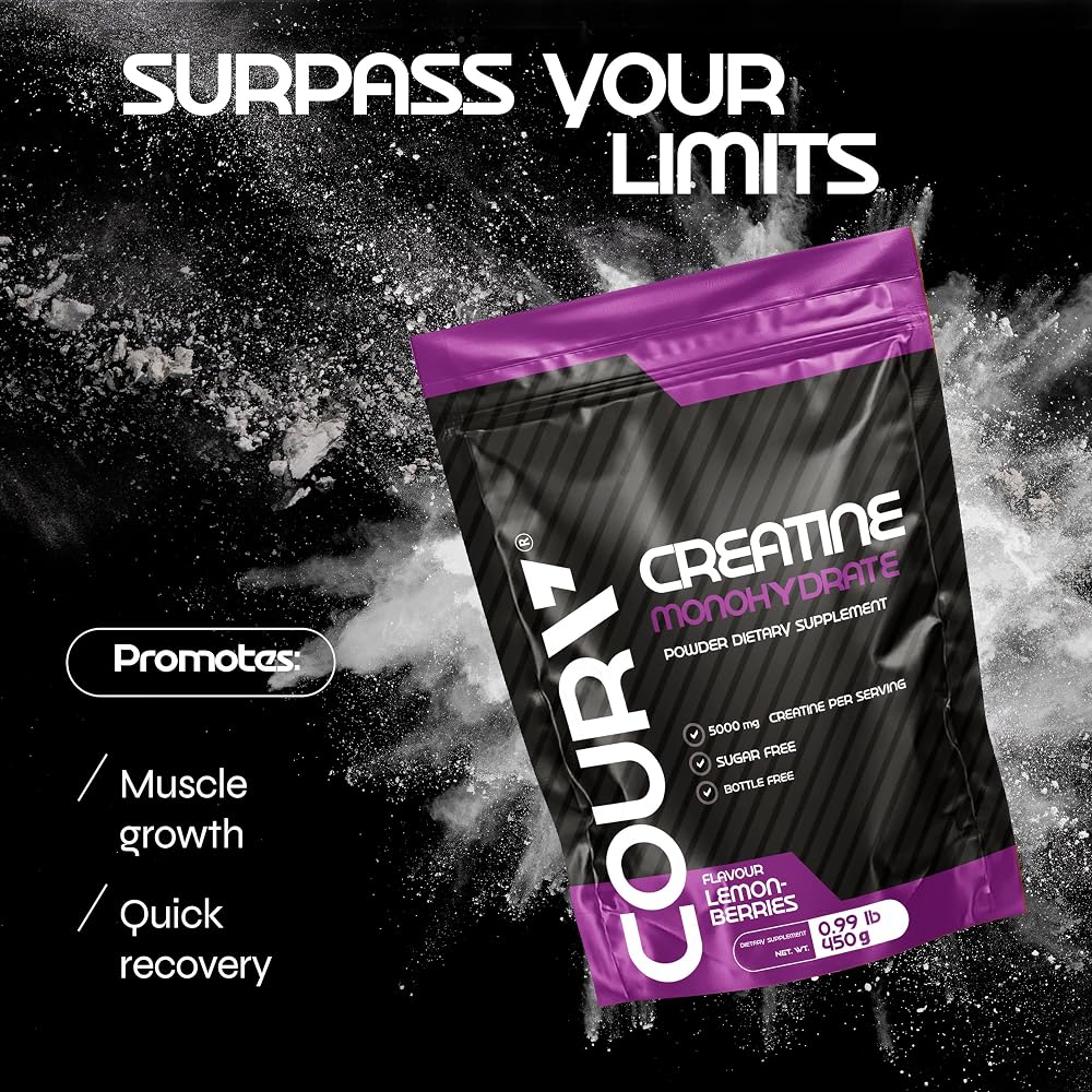 COURA Lemon-Berries Creatine Monohydrate Powder - 450g - image 5