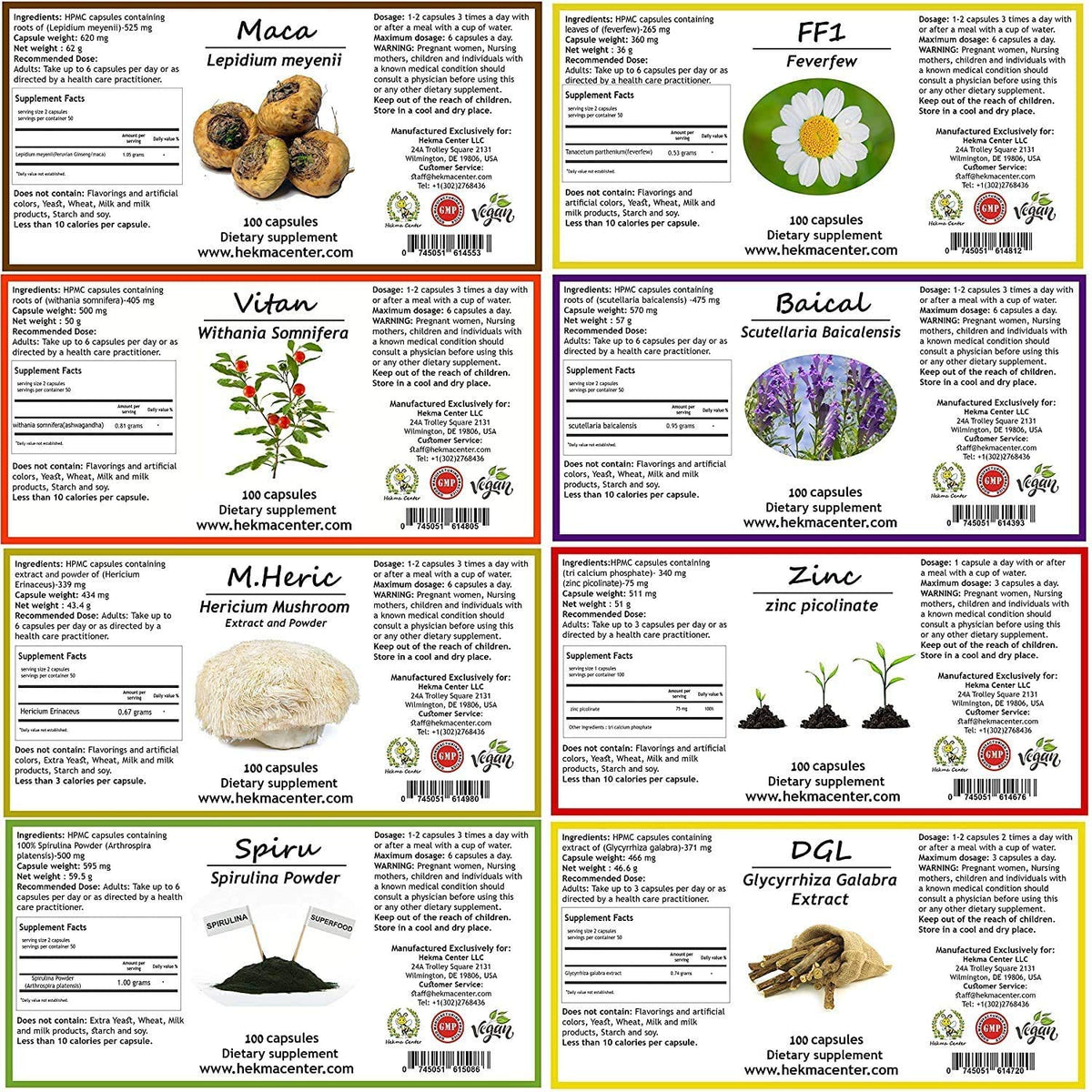 Hekma Center MS Supplement Package with 18 Herbs - 1 Count - image 3