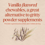 Nature's Way Fiber Delights Daily Fiber Chewable Tablets, Vanilla - 60 Tablets - image 3