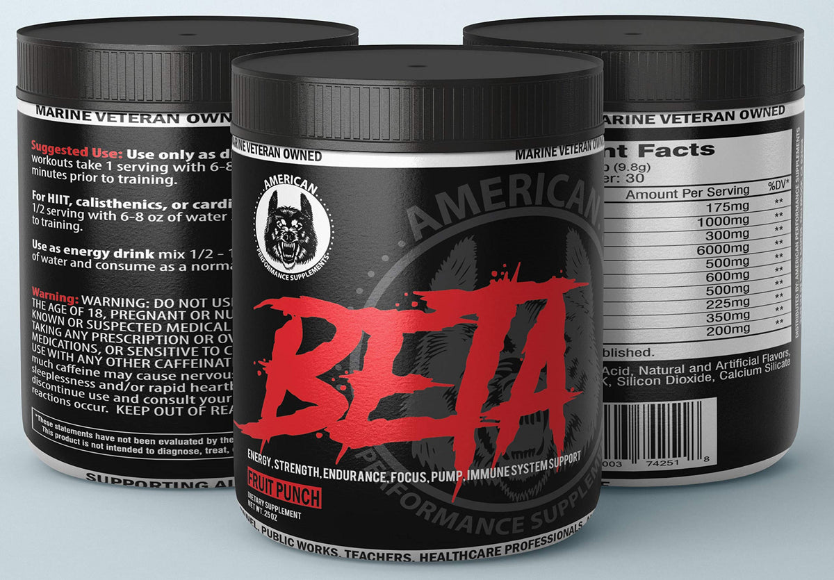 American Performance Supplements Beta Low Stim Pre-Workout - 25 Ounce - image 2