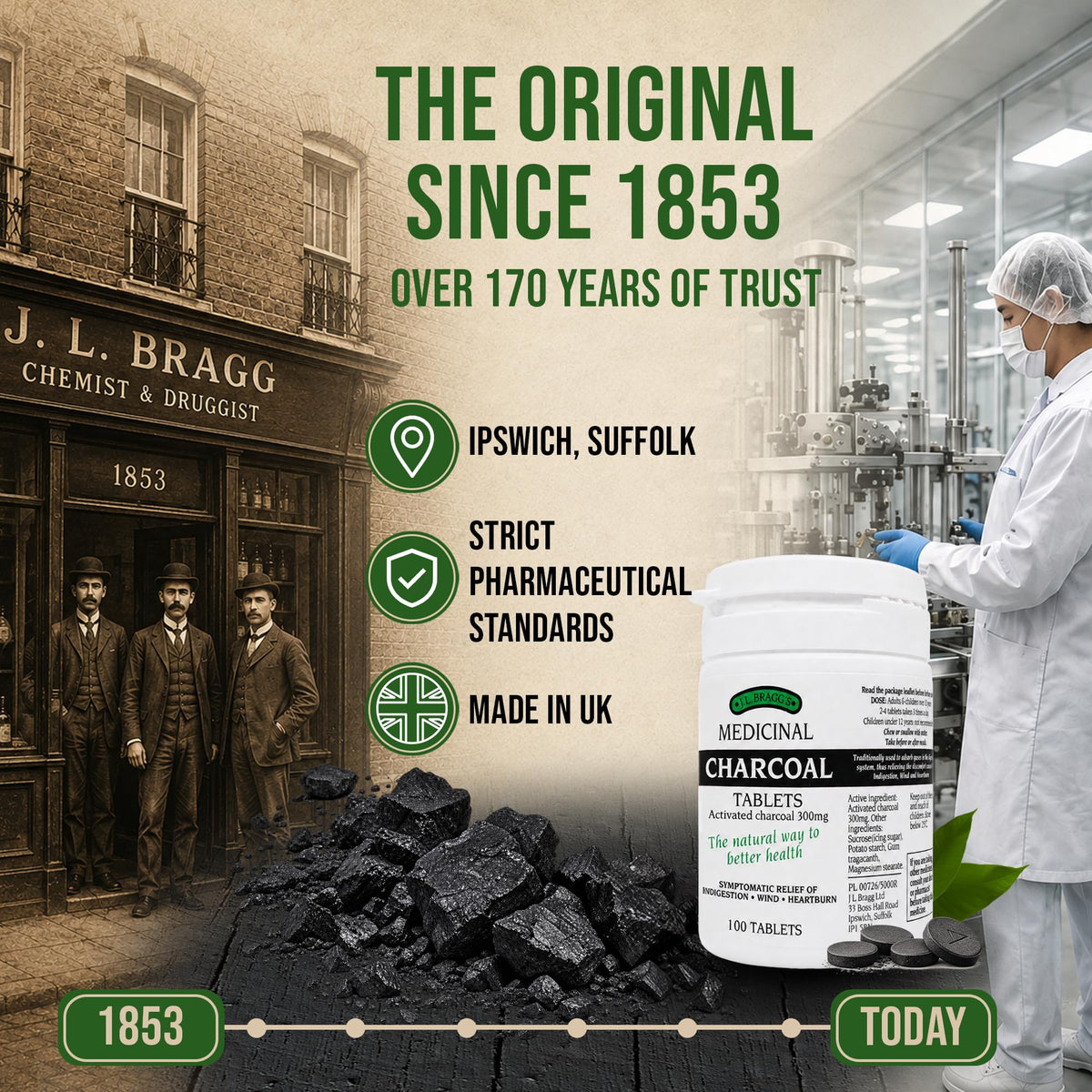 Bragg Charcoal 300mg - 100 Tablets - image 7