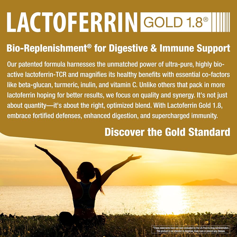 bioQuad Lactoferrin Gold 1.8 Immune Support - 60 Capsules - image 8