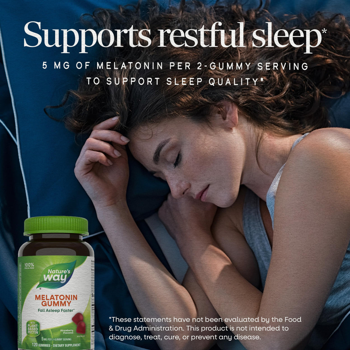 Nature's Way Adult Melatonin Gummies Sleep Support - 120 Gummies - image 2