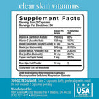 Balanced Skin Clear Skin Vitamins for Acne Control - 30 Capsules - image 3
