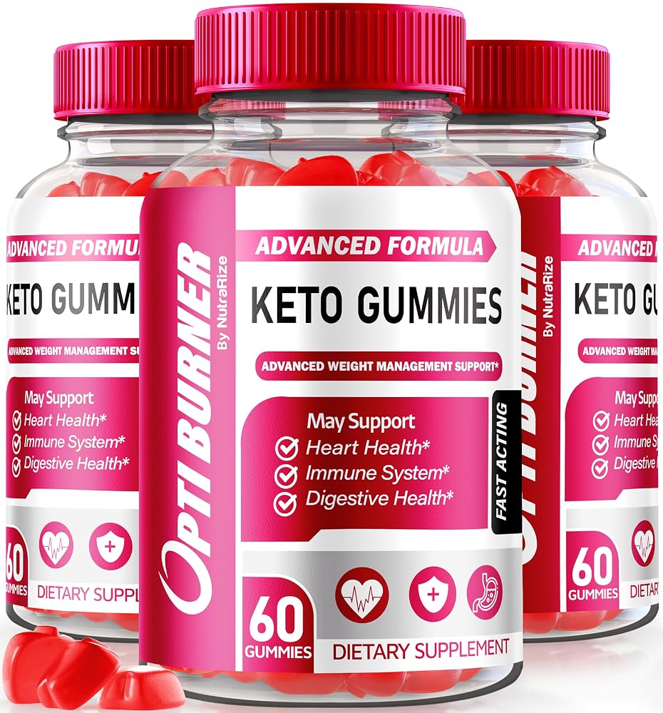 NutraRize Opti Burner Keto ACV Gummies - 180 Gummies