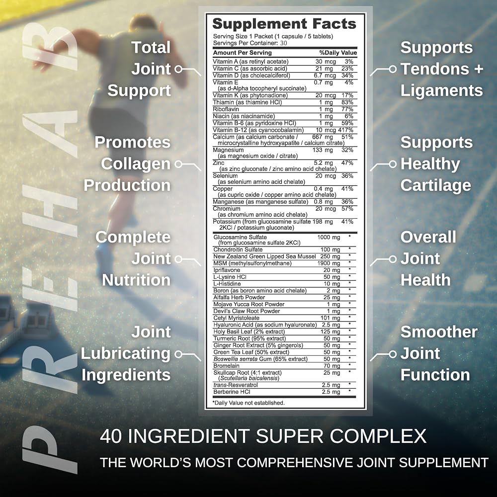 PREHAB Tendon + Ligament + Total Joint Support - 180 Count - image 3