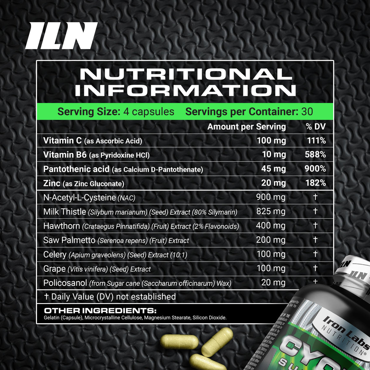 Iron Labs Nutrition Cycle Support Plus NAC - 120 Capsules - image 2