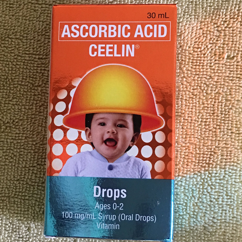 Ceelin Ascorbic Acid Oral Drops for Infants 0-6 Months - 30mL