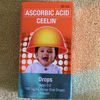 Ceelin Ascorbic Acid Oral Drops for Infants 0-6 Months - 30mL