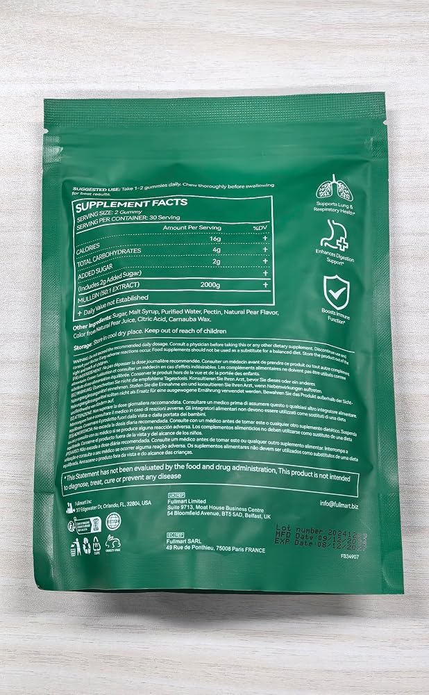 Ruduwu Mullein Gummies for Lung Detox