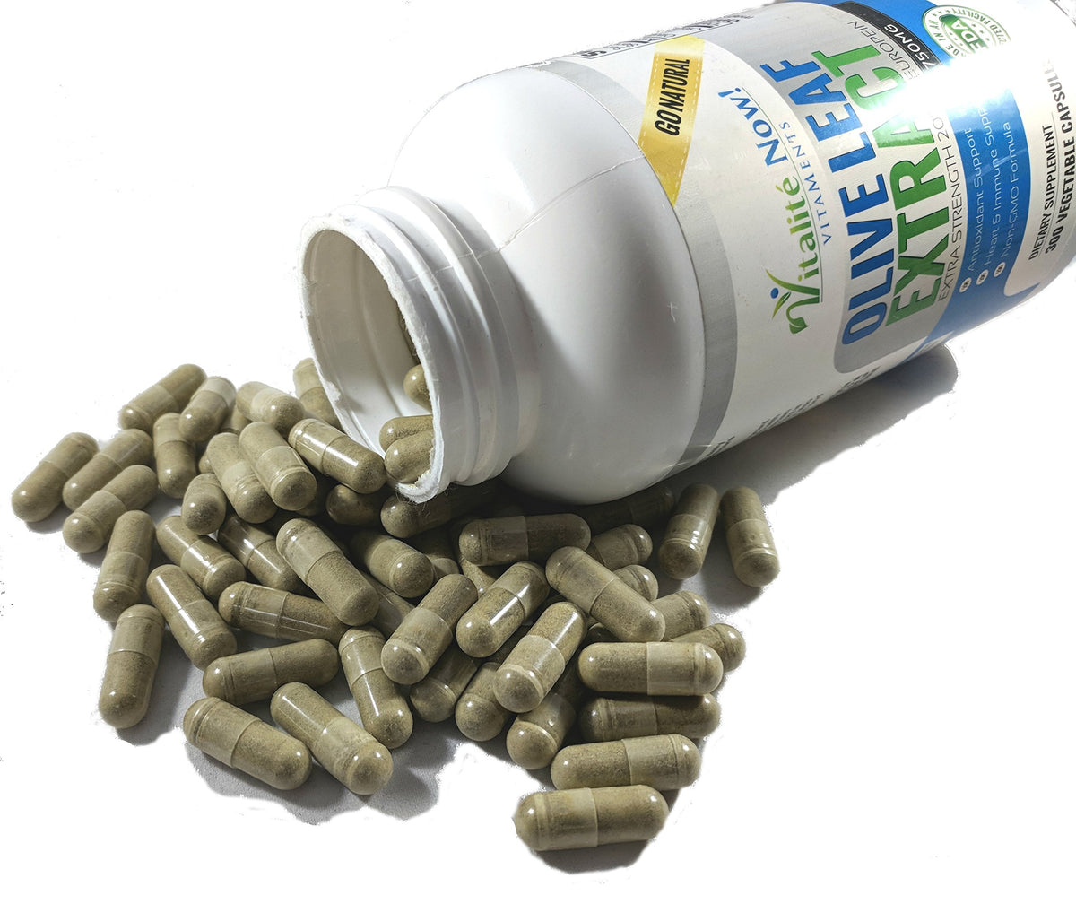 Vitalité Now! Olive Leaf Extract Super Strength 20% Oleuropein - 120 Capsules - image 5