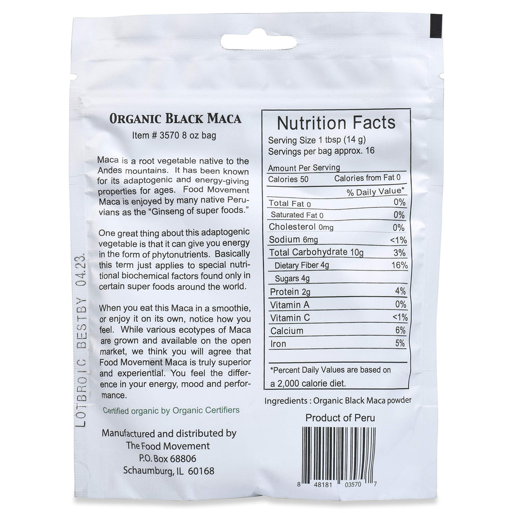 The Food Movement Organic Maca