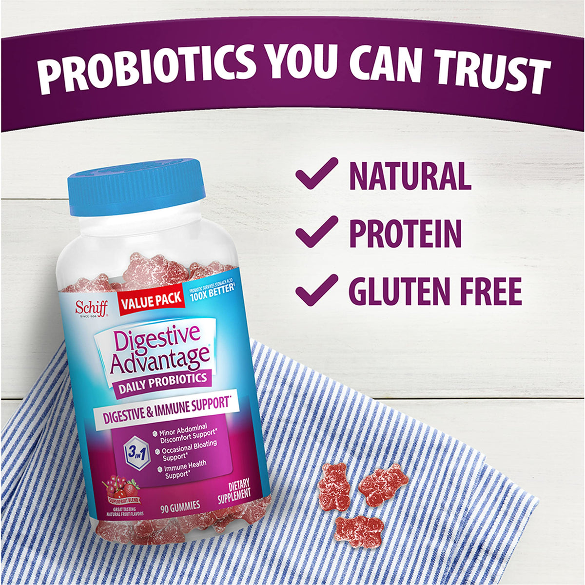 Digestive Advantage Daily Probiotic Gummies - 180 Count - image 5