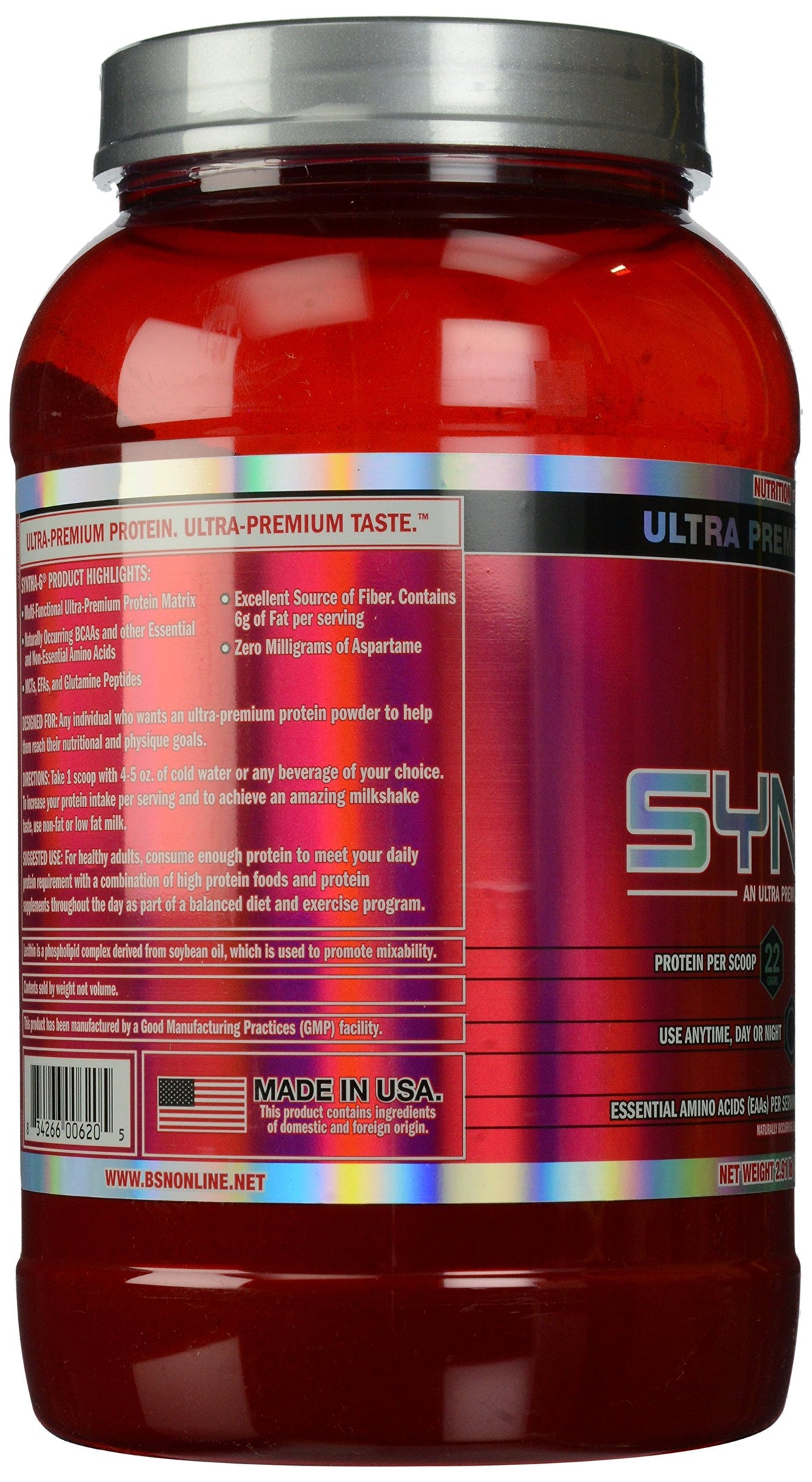 BSN Syntha-6 Whey Protein Powder Chocolate Milkshake - 46.56 oz - image 4