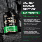 NUTRAHARMONY Saw Palmetto 640mg Prostate Support - 120 Capsules - image 4
