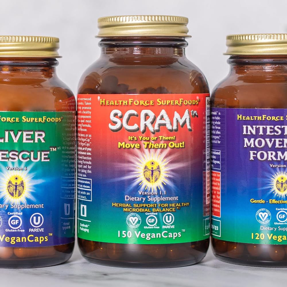 HEALTHFORCE SUPERFOODS Scram Herbal Supplement - 150 Vegan Capsules - image 7