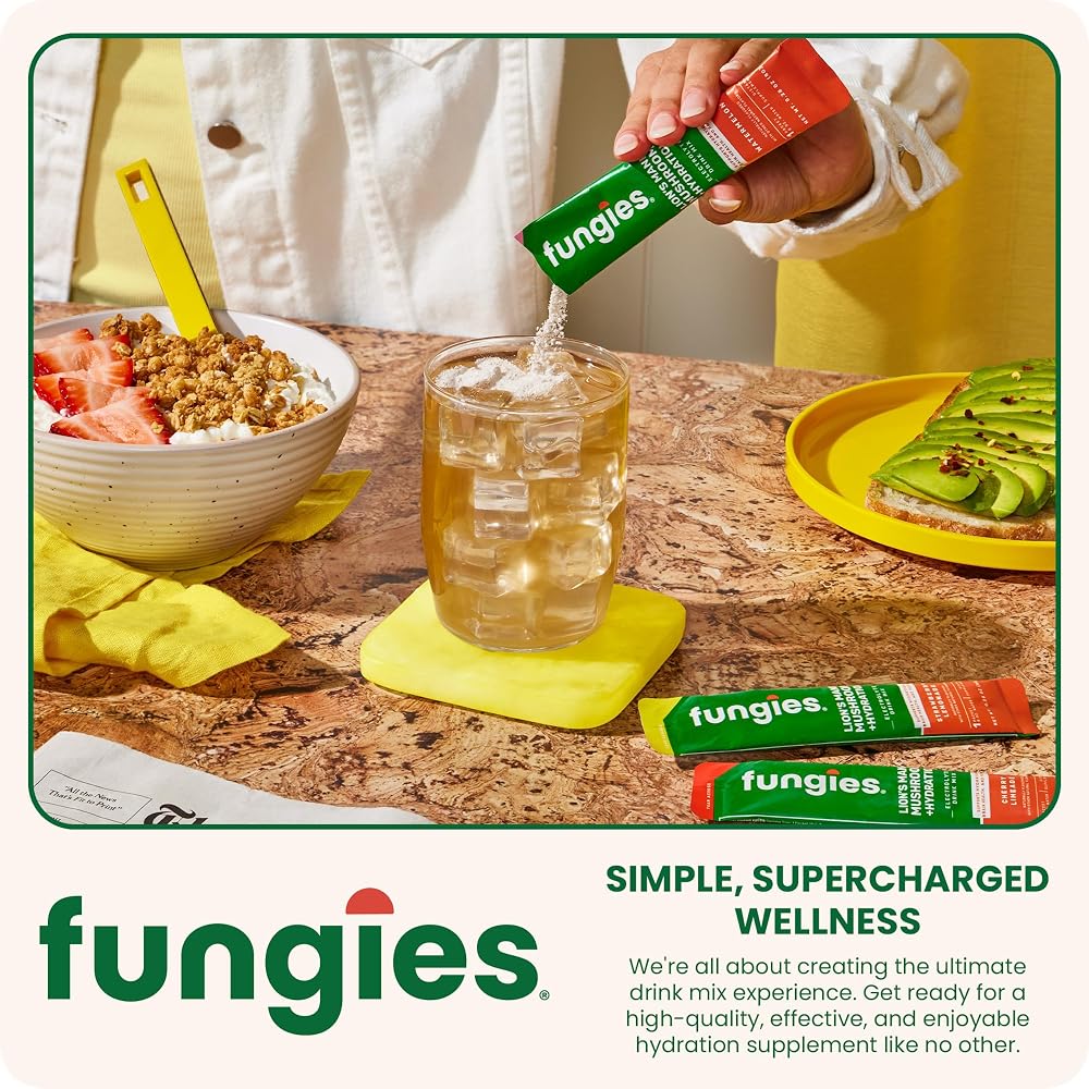 Fungies Lion's Mane Mushroom Electrolyte Drink Mix - 24 Packets - image 7