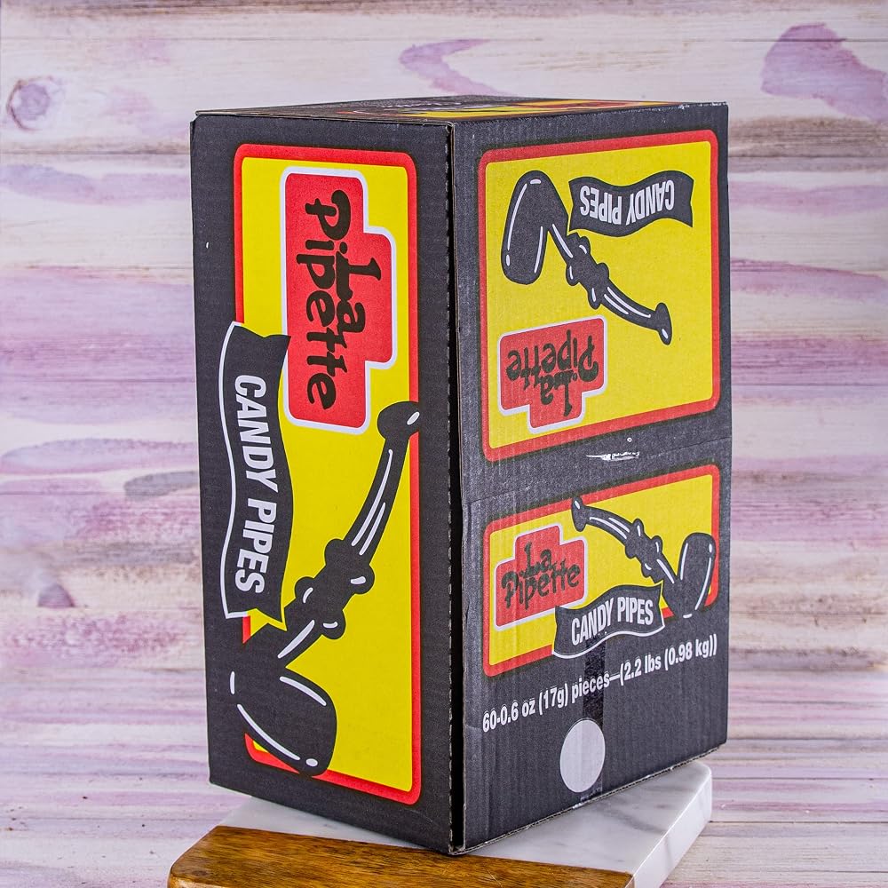 La Pipette Black Licorice Pipes - 60 Count