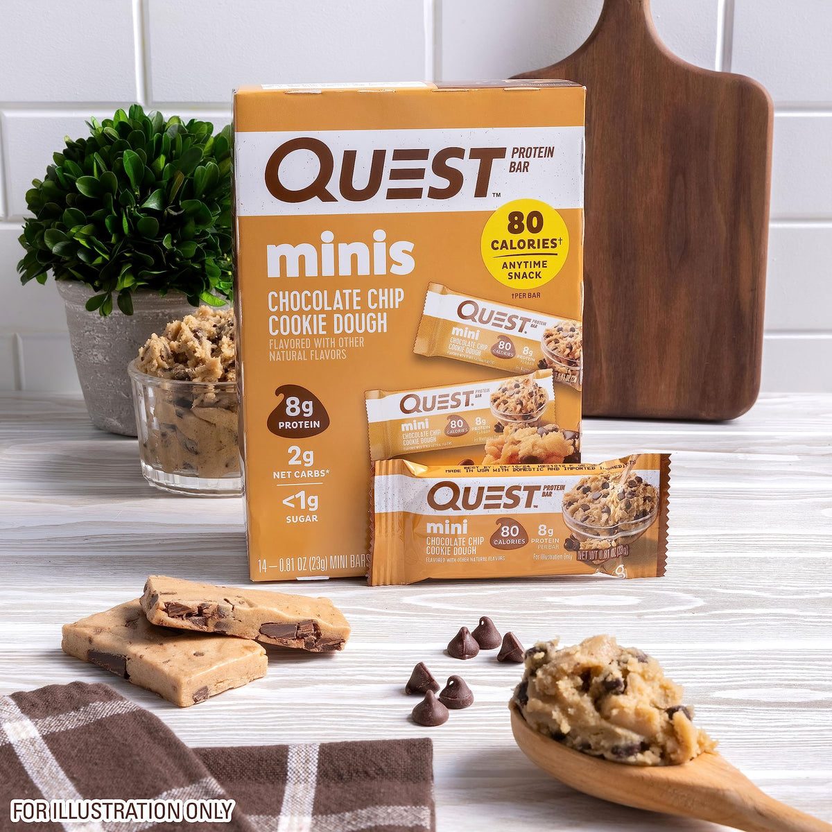 Quest Nutrition Mini Cookies & Cream Protein Bars