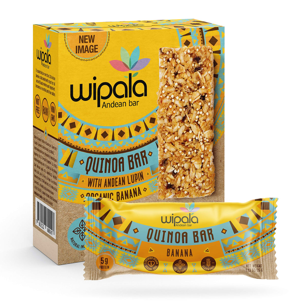 Everglobe Wipala Healthy Snacks Andean Bars 12 Pack