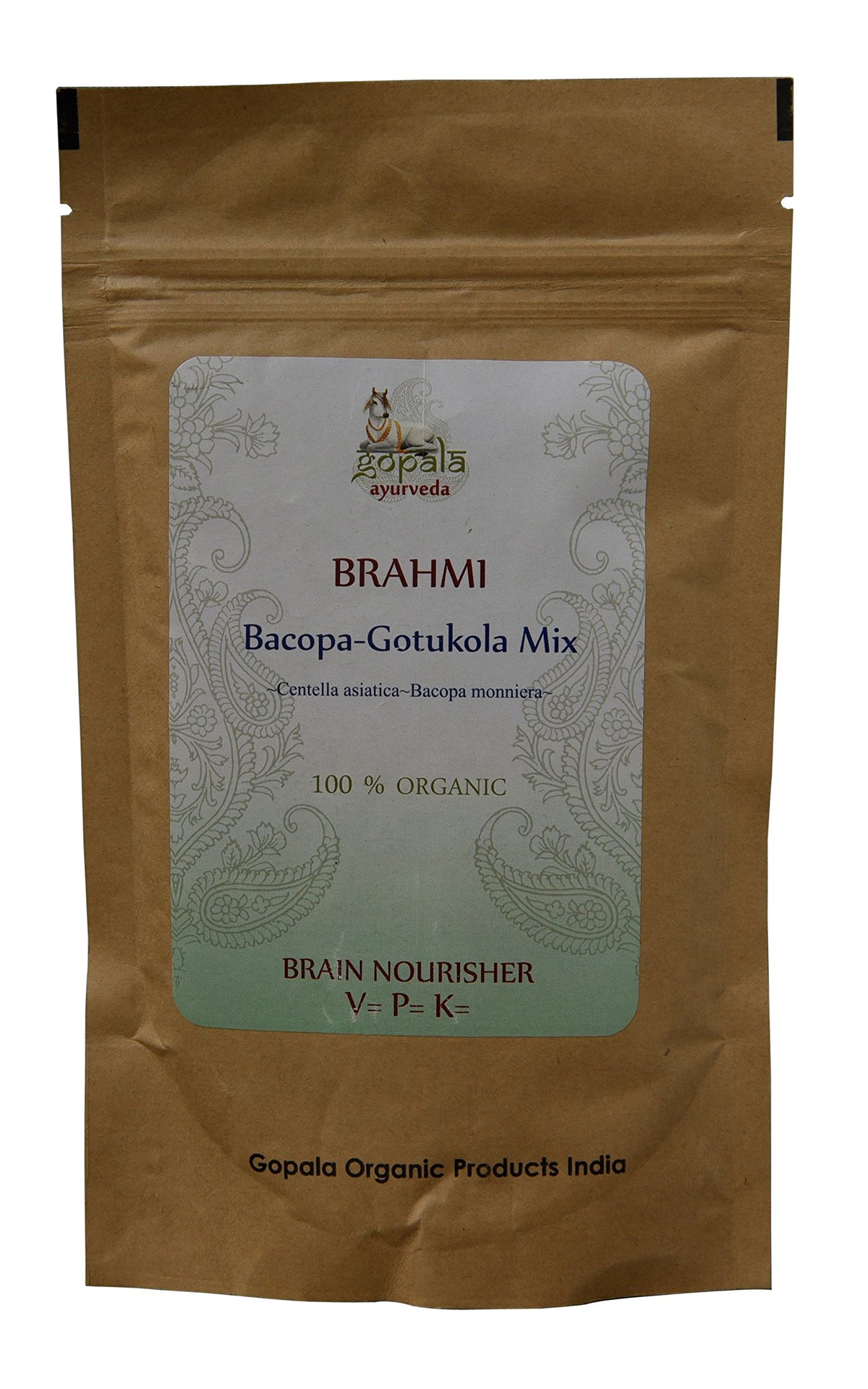 Gopala Organics Brahmi + Gotu Kola Powder USDA Organic