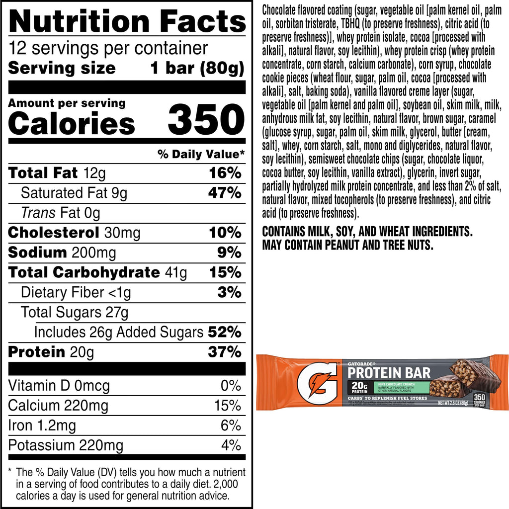 Gatorade Gatorade Recover Protein Bars