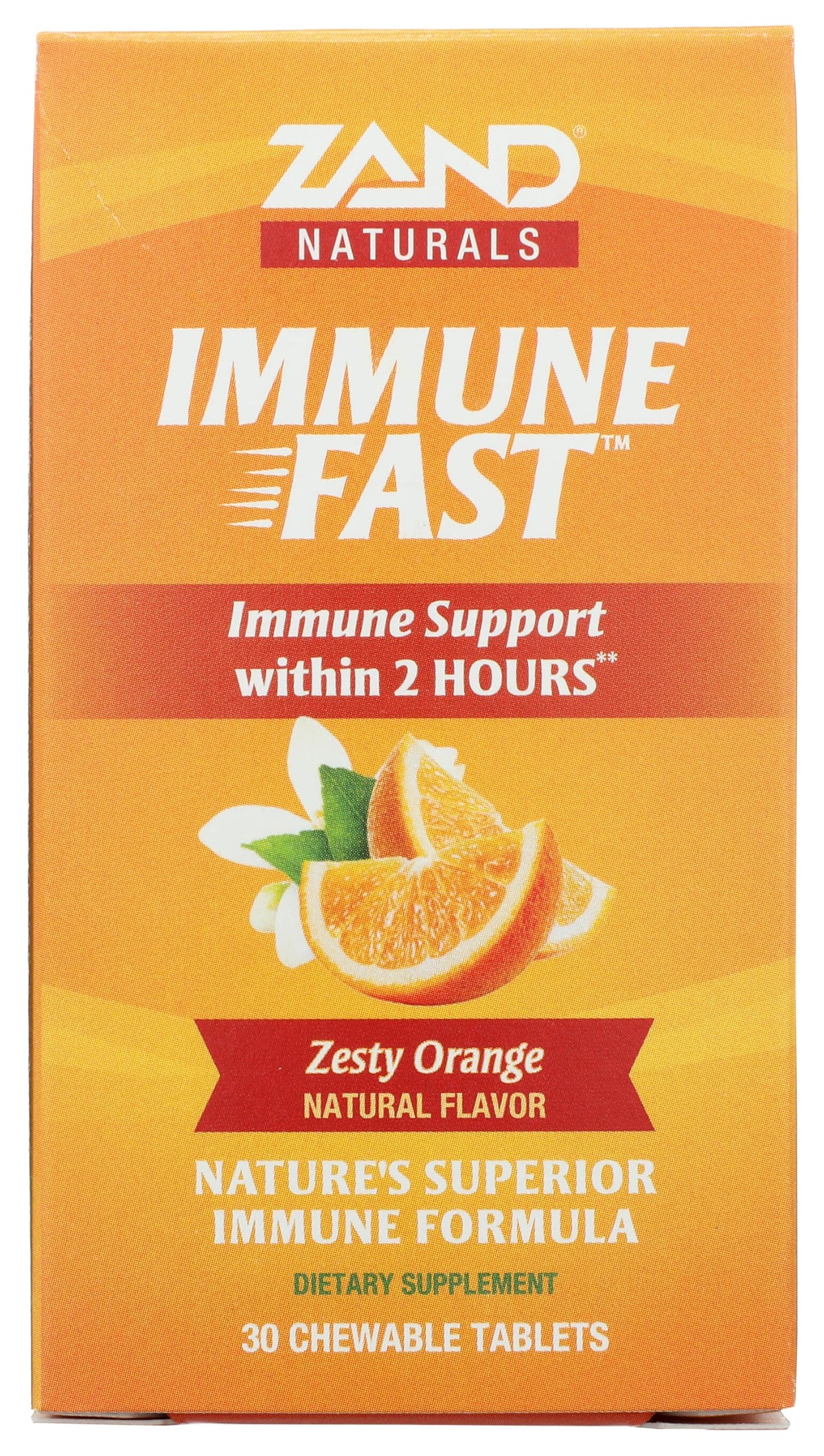 ZAND Immunity Immune Fast Zesty Orange Chewables - Immune Support