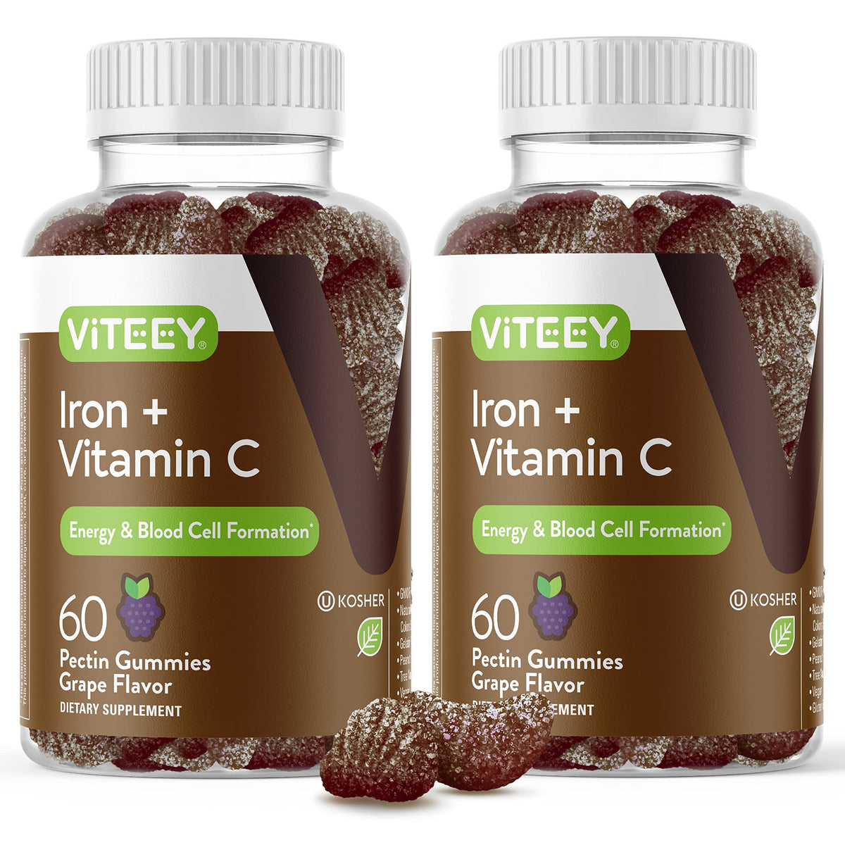 Viteey Iron Gummies - Iron with Vitamin C