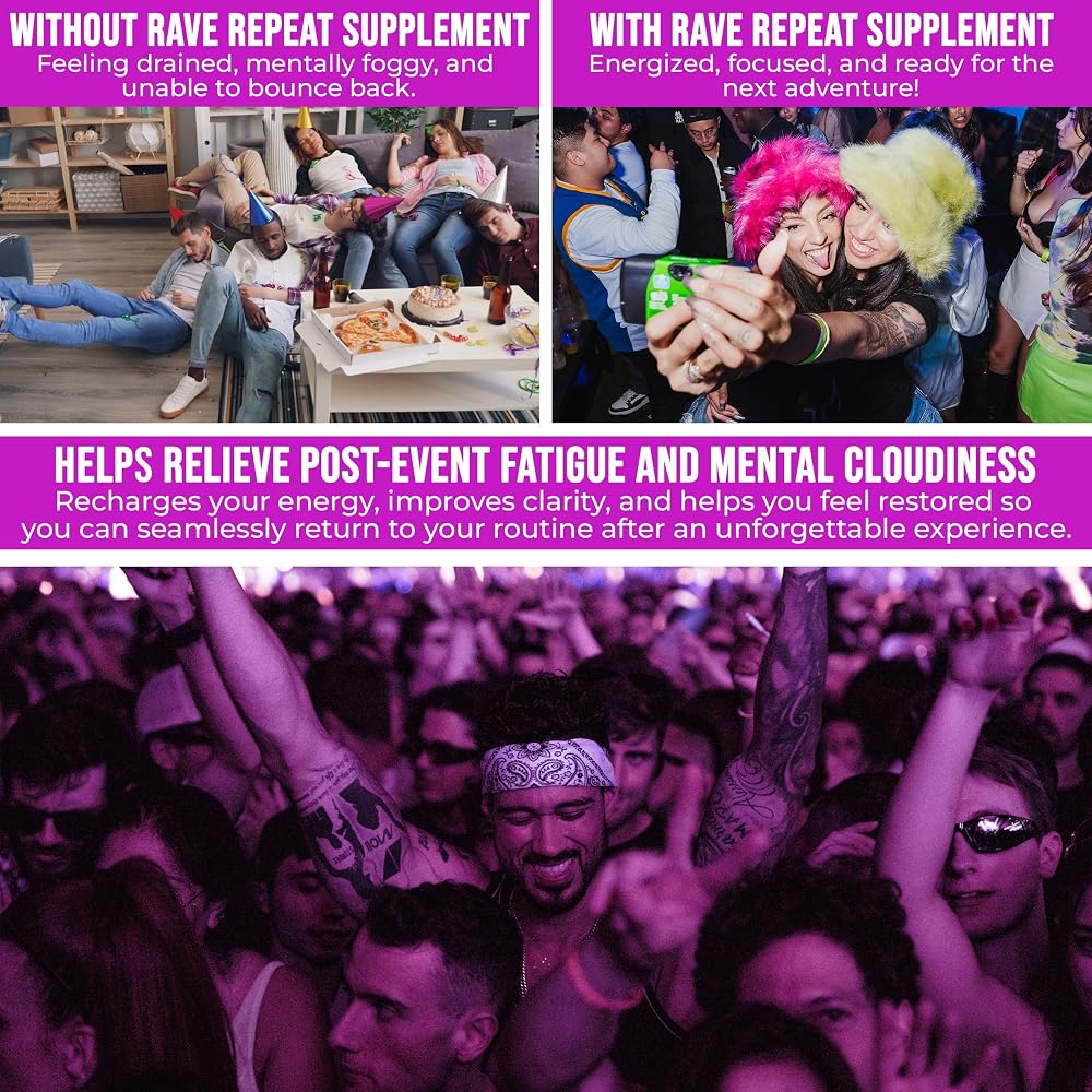 Rave Repeat Pre-Rave Supplement CoQ10 & Magnesium - 40 Capsules - image 5