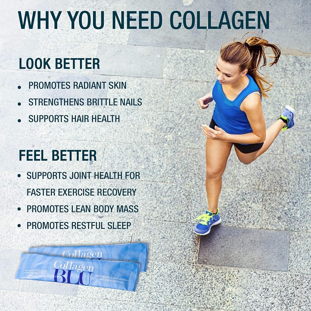 Collagen BLU Premium Marine Collagen with Vitamin C - 30 Stick Packs - image 3