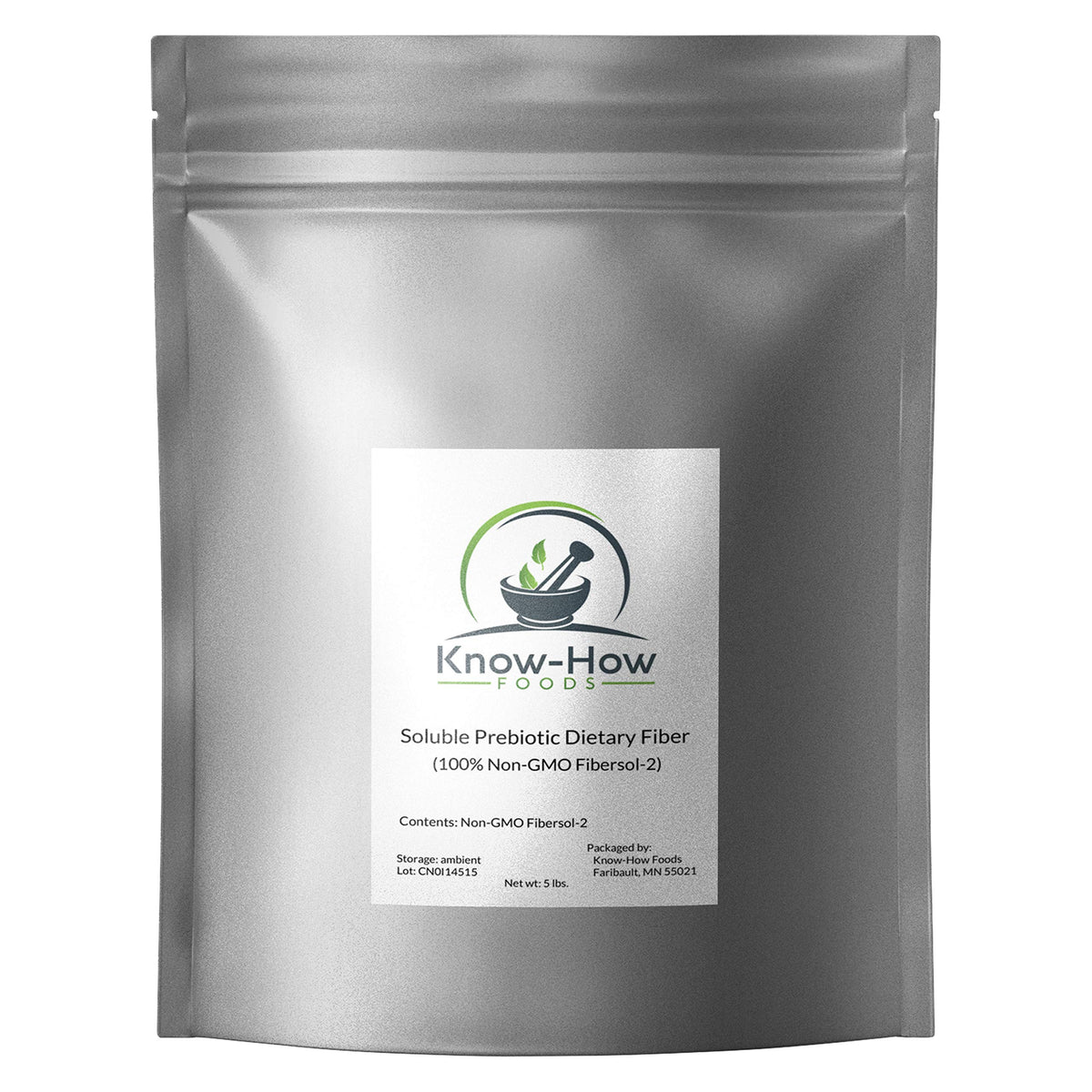 Know-How Foods Prebiotic Dietary Fiber (Non-GMO) - Made with 100%
