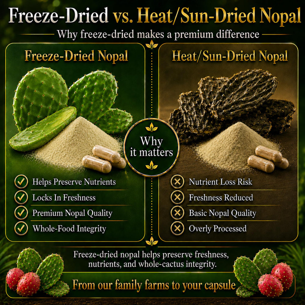 Natural Home Cures Freeze-Dried Nopal Cactus Capsules - 120 Vegan Capsules - image 6
