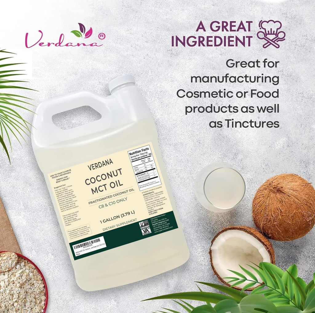 Verdana MCT Oil Fractionated 100% Coconut - 128 Fl Oz - image 6