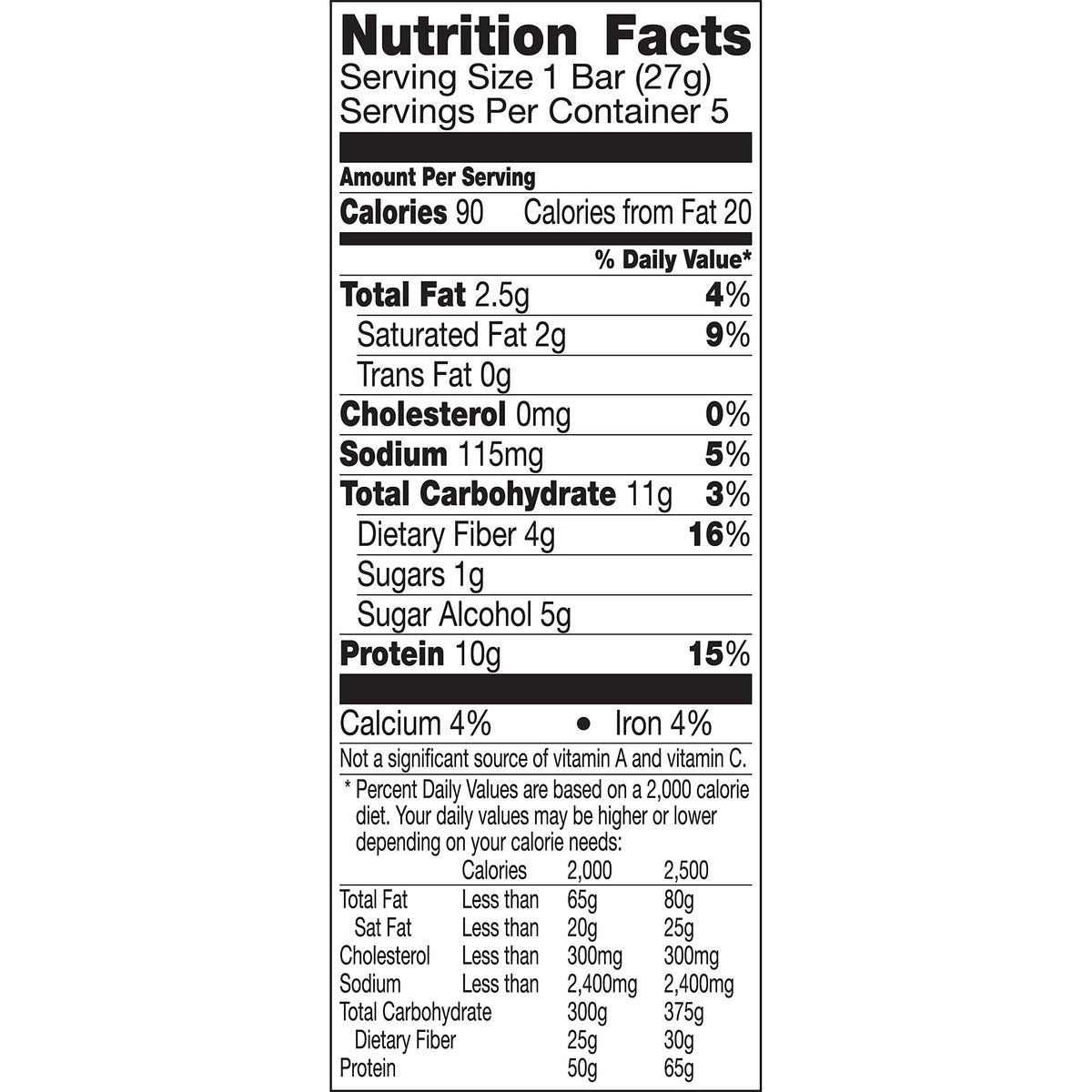 Protein One Chocolate Chip Protein Bar - 5 Count - image 2