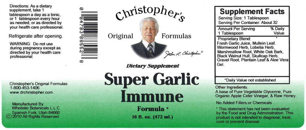 Christopher's Original Formulas Super Garlic Immune Syrup - 16 fl oz - image 3