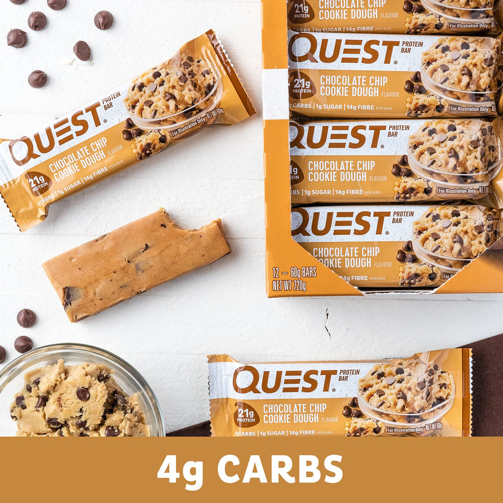 Quest Protein Bar Chocolate Chip Cookie Dough - 12 Bars - image 5